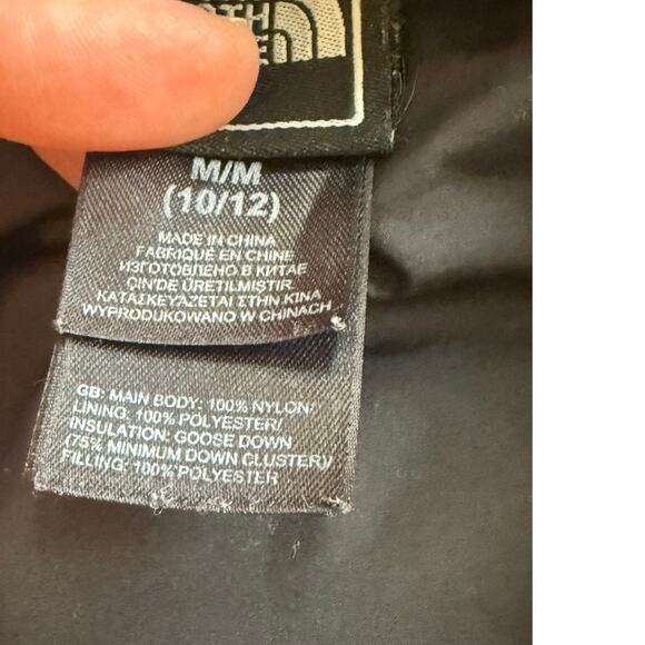 North Face Goose Down Blue Puffer Jacket - M (10-12) - Picture 5 of 5